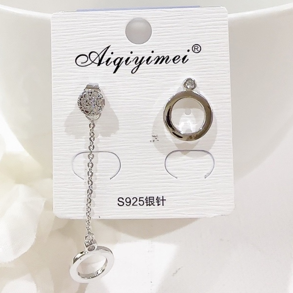 925 Sliver Cubic Zirconia Drop Earrings